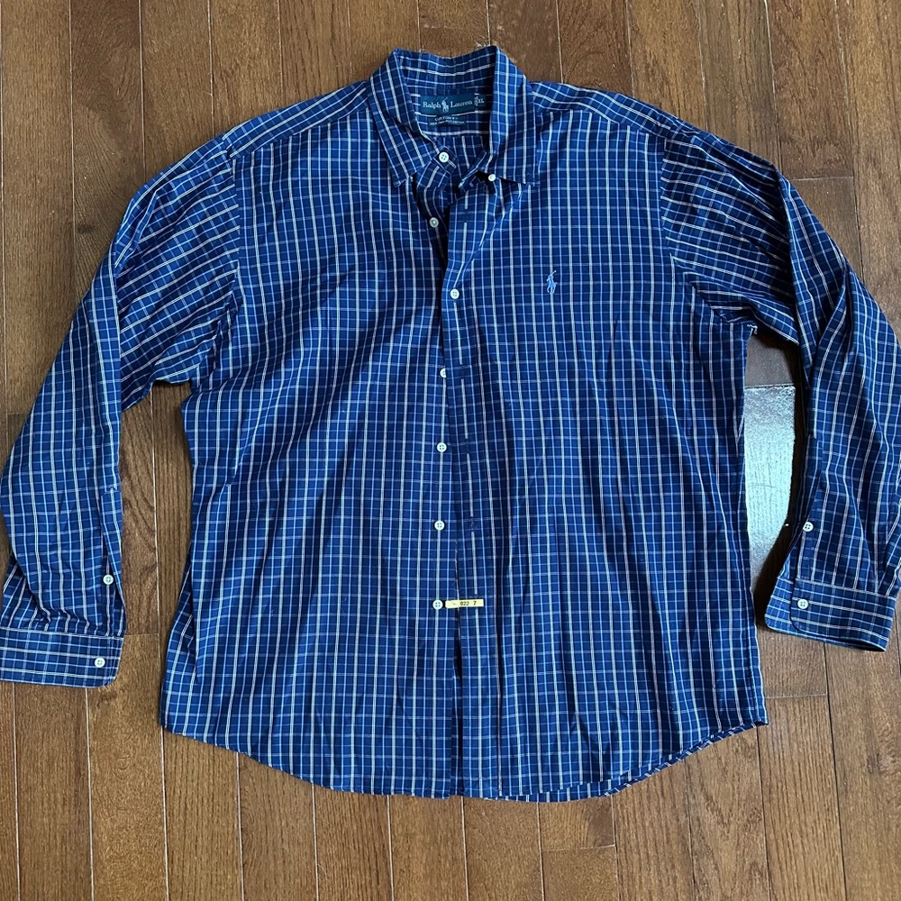 Ralph Lauren Blue Label Navy Checkered Shirt